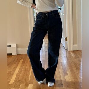 Abercrombie & Fitch Men's Deep Indigo The Loose High Rise Jeans